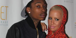 Amber Rose with boyfriend and rapper Wiz Khalifa