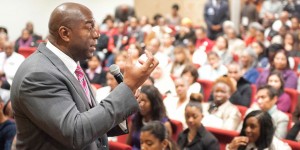 Magic Johnson answers questions about business obstacles and his HIV-positive status.
