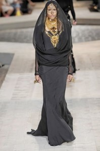 Givenchy's Fall 2009 Islamic burqa-inspired look 