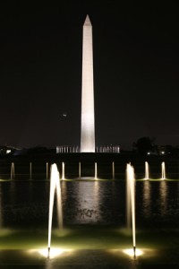 The Washington Monument offers panoramic views of the area. It recently reopened following renovations after a 2011 earthquake.