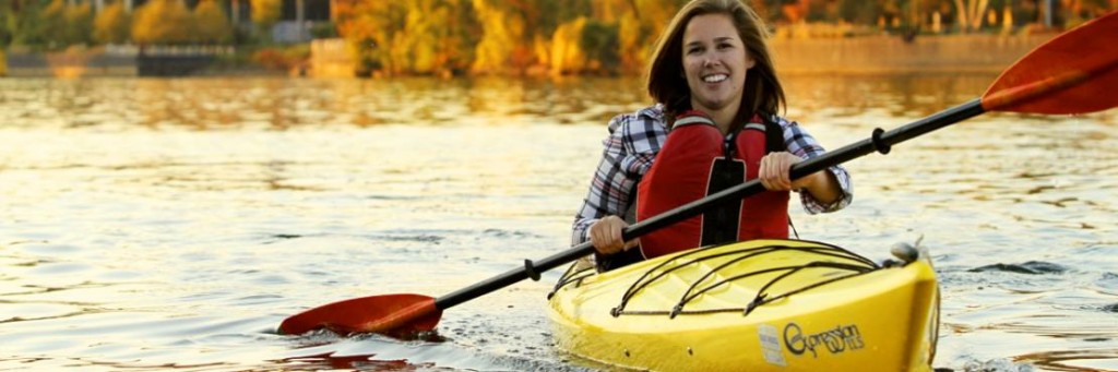 Kayaker enjoys ride on the Potomac River.