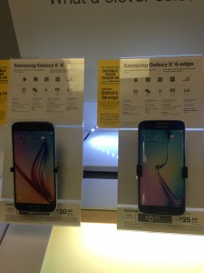Samsung Galaxy S6 display in the Sprint PCS store, Washington, D.C. 