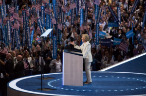 Hillary Clinton, accepting her party's nomination at the Democratic National Convention in Philadelphia, conceded defeat on Wednesday morning.