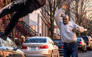 “it’s important for him to be a black superhero — not a superhero who happens to be blacks,” says Cheo Hodari Coker, executive producer of "Luke Cage," shown in a scene from the ninth episode. 