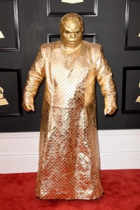 CeeLo Green (a.k.a. Gnarly Davidson) arrives at the 59th Annual Grammy Awards on Feb. 12 in Los Angeles.