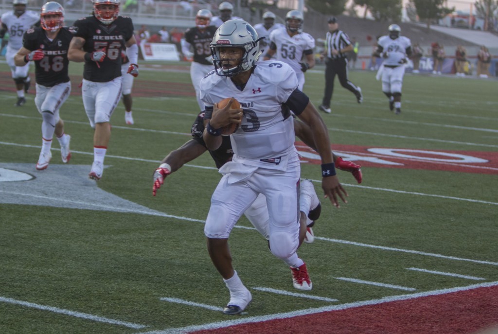 Freshman quarterback Caylin Newton led the Howard Bison in an upset victory over UNLV.