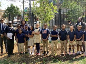Ketcham Elementary planted a memorial tree in honor of a teacher and student killed in the Pentagon crash on 9/11.